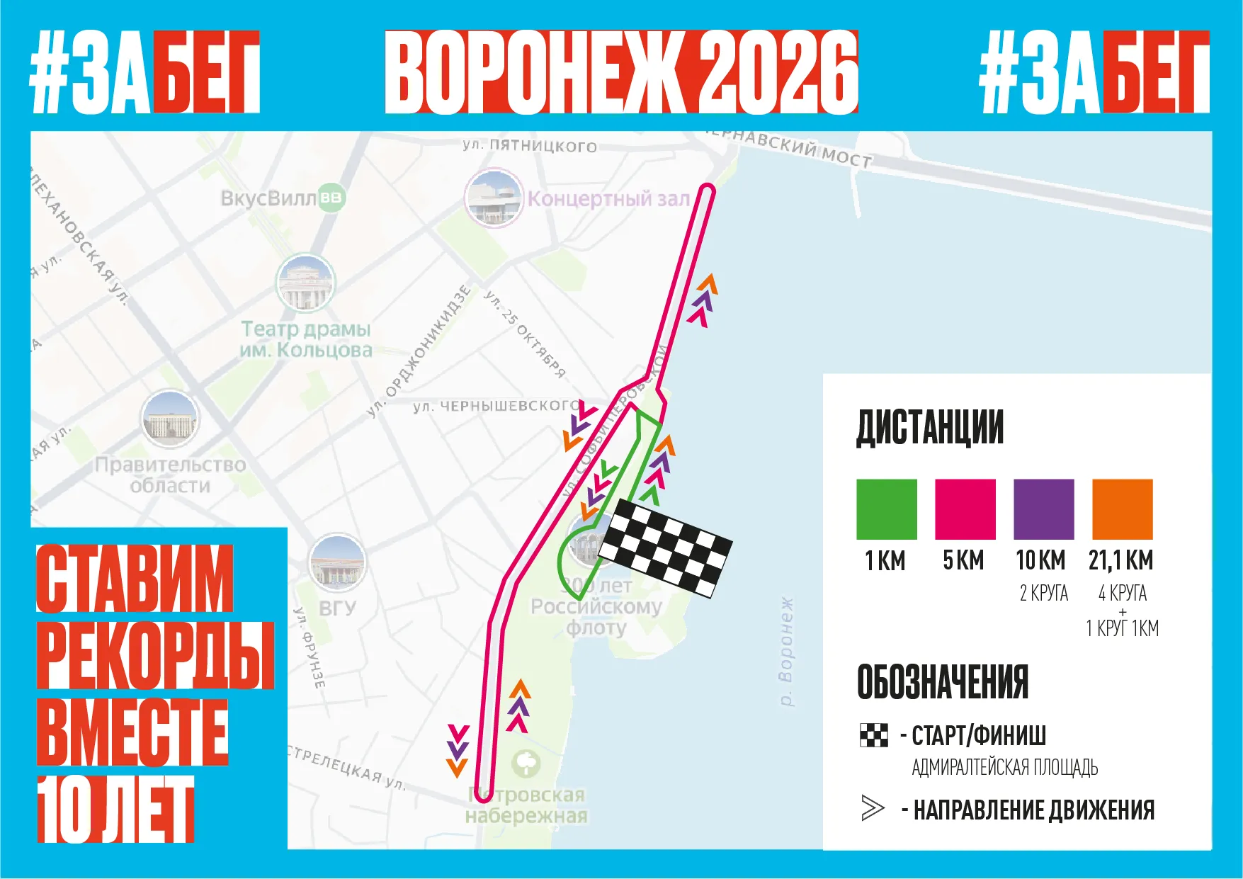 Афиша события Забег.РФ - Воронеж